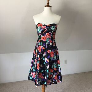 100% Silk Sweetheart Silk Cocktail Dress